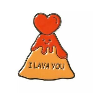 🌋I lava you enamel pin